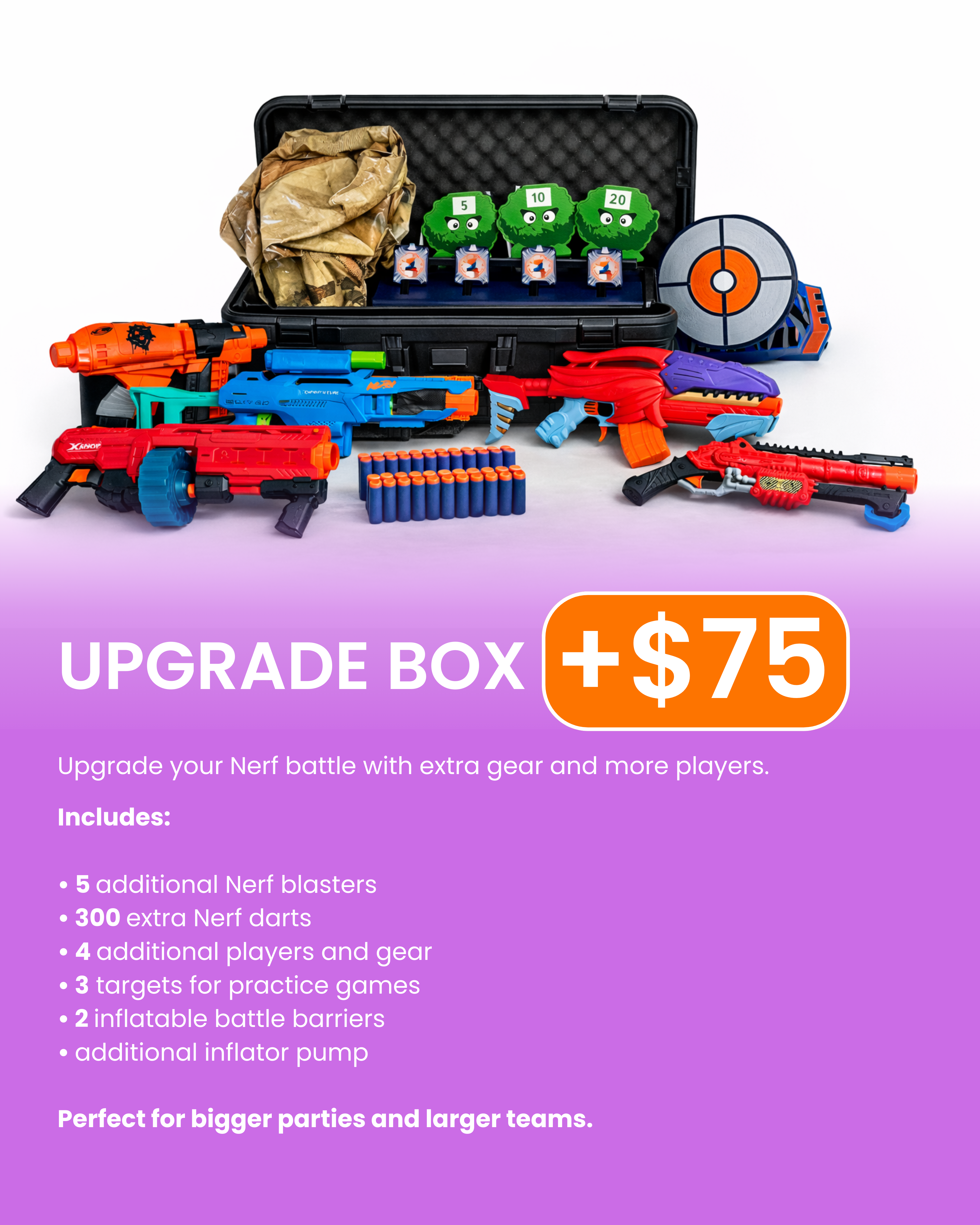 Nerf Battle Party Box Rental